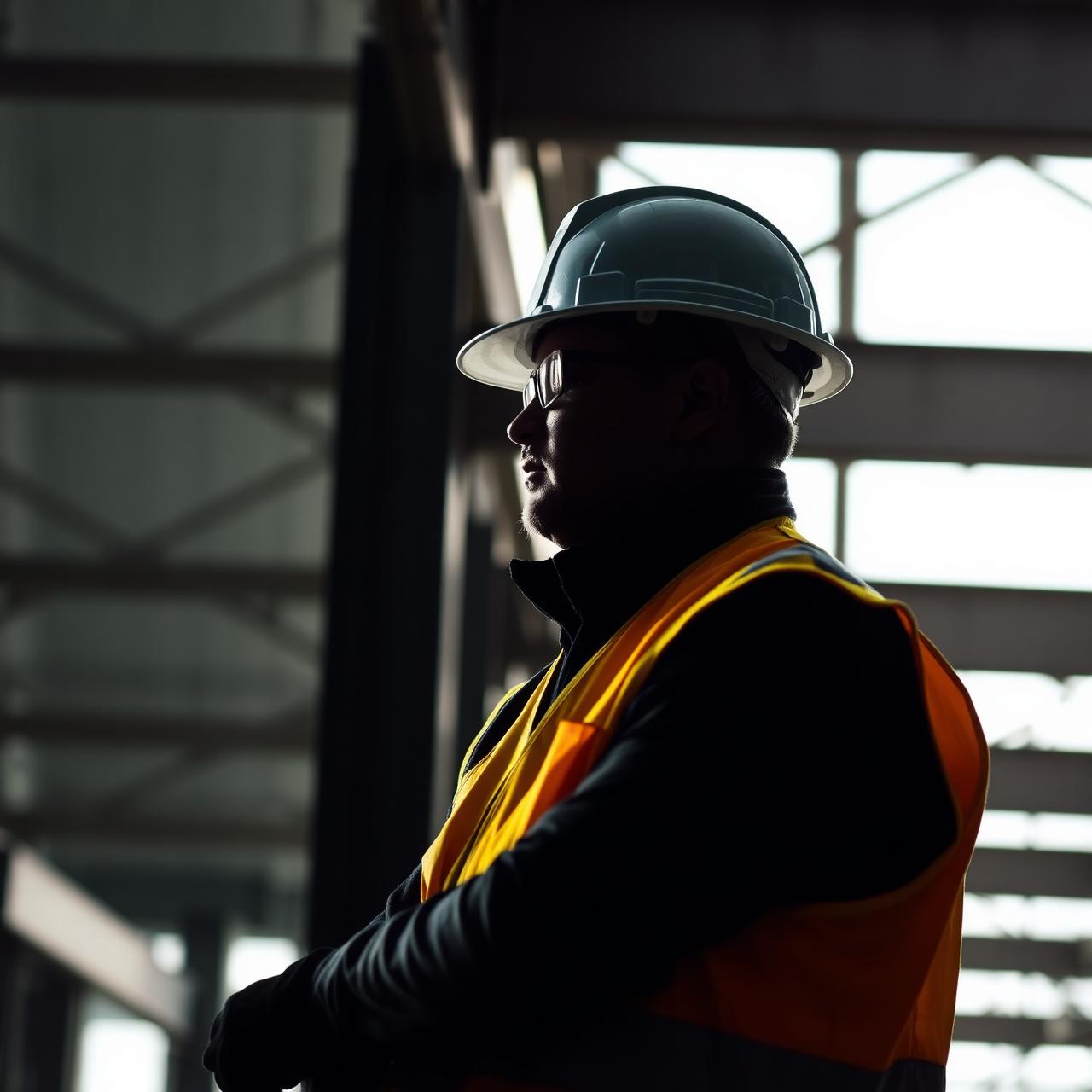 Chuck Embrey on a construction site